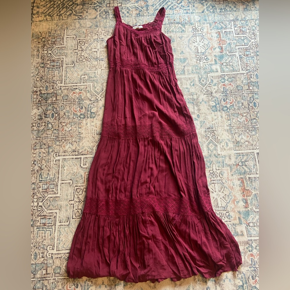 Knox Rose maroon maxi dress, size XS